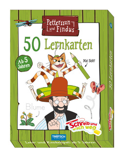 Trötsch Pettersson und Findus Schreib und wisch weg Lernkarten von Trötsch Verlag