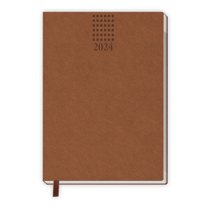 Trötsch Taschenkalender A7 Soft Touch Braun 2024 von Trötsch Verlag GmbH & Co. KG