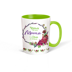 Trötsch Tasse Kranz Mama weiß grün von Trötsch Verlag GmbH & Co. KG