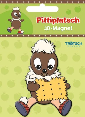 Trötsch Unser Sandmännchen 3D-Magnet Pittiplatsch mit Keks