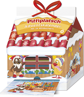 Trötsch Unser Sandmännchen Adventskalender Haus mit 24 Minibüchern Pittiplatsch von Trötsch Verlag GmbH & Co. KG