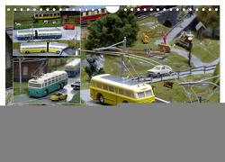 Trolley-Bus H0 (Wandkalender 2024 DIN A4 quer), CALVENDO Monatskalender von Huschka,  Klaus-Peter