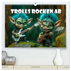 Trolls rocken ab (hochwertiger Premium Wandkalender 2024 DIN A2 quer), Kunstdruck in Hochglanz von Brunner-Klaus,  Liselotte
