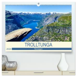 Trolltunga (hochwertiger Premium Wandkalender 2024 DIN A2 quer), Kunstdruck in Hochglanz von Berger,  Andreas