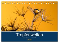 Tropfenwelten; Faszination der Makrofotografie (Tischkalender 2024 DIN A5 quer), CALVENDO Monatskalender von Jachalke,  Doris