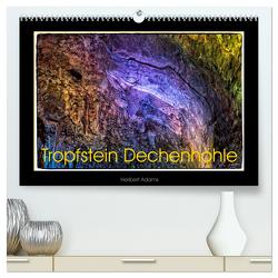Tropfstein Dechenhöhle (hochwertiger Premium Wandkalender 2024 DIN A2 quer), Kunstdruck in Hochglanz von Adams foto-you.de,  Heribert