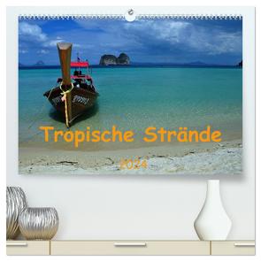 Tropische Strände (hochwertiger Premium Wandkalender 2024 DIN A2 quer), Kunstdruck in Hochglanz von Lindner,  Ulrike
