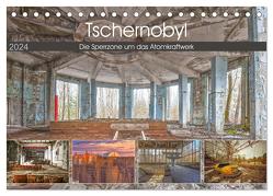 Tschernobyl – Die Sperrzone um das Atomkraftwerk (Tischkalender 2024 DIN A5 quer), CALVENDO Monatskalender von Hackstein,  Bettina