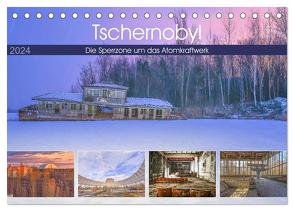 Tschernobyl – Die Sperrzone um das Atomkraftwerk (Tischkalender 2024 DIN A5 quer), CALVENDO Monatskalender von Hackstein,  Bettina