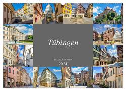 Tübingen Stadtansichten (Wandkalender 2024 DIN A2 quer), CALVENDO Monatskalender von Meutzner,  Dirk