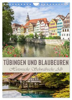 TÜBINGEN UND BLAUBEUREN Historische Schwäbische Alb (Wandkalender 2024 DIN A4 hoch), CALVENDO Monatskalender von Viola,  Melanie