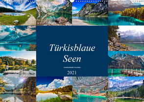 Türkisblaue Seen (Wandkalender 2021 DIN A2 quer) von Goldbach,  Alexandra
