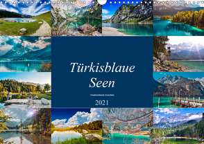 Türkisblaue Seen (Wandkalender 2021 DIN A3 quer) von Goldbach,  Alexandra