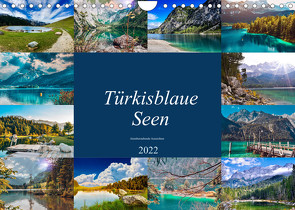 Türkisblaue Seen (Wandkalender 2022 DIN A4 quer) von Goldbach,  Alexandra
