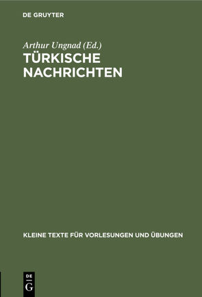 Türkische Nachrichten von Ungnad,  Arthur