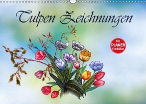 Tulpen Zeichnungen (Wandkalender 2018 DIN A3 quer) von Djeric,  Dusanka