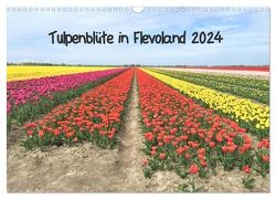 Tulpenblüte in Flevoland 2024 (Wandkalender 2024 DIN A3 quer), CALVENDO Monatskalender von Konkel,  Christine