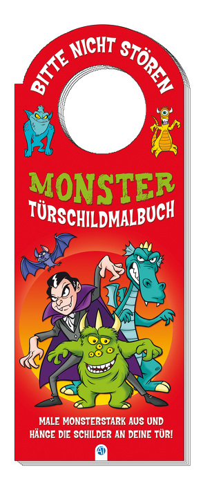 Türschild Malbücher Superstars, Prinzessinnen, Piraten, Monster