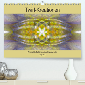 Twirl-Kreationen – Abstrakte farbintensive Kunstwerke (Premium, hochwertiger DIN A2 Wandkalender 2023, Kunstdruck in Hochglanz) von Di Chito,  Ursula