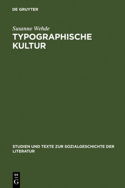 Typographische Kultur von Wehde,  Susanne