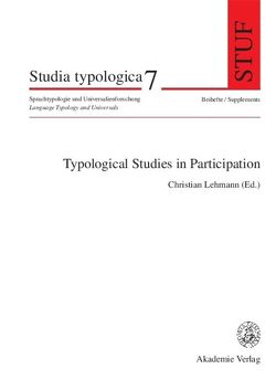 Typological Studies in Participation von Lehmann,  Christian