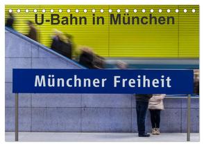 U-Bahn in München (Tischkalender 2024 DIN A5 quer), CALVENDO Monatskalender von Faltin,  Klaus