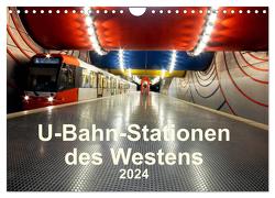 U-Bahn-Stationen des Westens (Wandkalender 2024 DIN A4 quer), CALVENDO Monatskalender von Brix,  Karsten