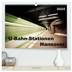 U-Bahn-Stationen Hannover (hochwertiger Premium Wandkalender 2024 DIN A2 quer), Kunstdruck in Hochglanz von SchnelleWelten,  SchnelleWelten