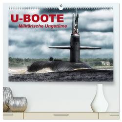 U-Boote – Militärische Ungetüme (hochwertiger Premium Wandkalender 2024 DIN A2 quer), Kunstdruck in Hochglanz von Stanzer,  Elisabeth