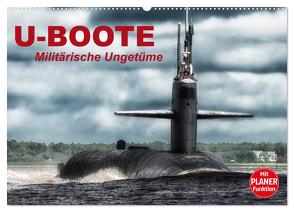 U-Boote. Militärische Ungetüme (Wandkalender 2024 DIN A2 quer), CALVENDO Monatskalender von Stanzer,  Elisabeth