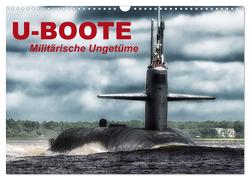 U-Boote – Militärische Ungetüme (Wandkalender 2024 DIN A3 quer), CALVENDO Monatskalender von Stanzer,  Elisabeth