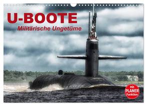 U-Boote. Militärische Ungetüme (Wandkalender 2024 DIN A3 quer), CALVENDO Monatskalender von Stanzer,  Elisabeth
