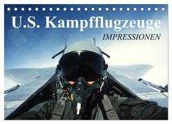 U.S. Kampfflugzeuge. Impressionen (Tischkalender 2024 DIN A5 quer), CALVENDO Monatskalender von Stanzer,  Elisabeth