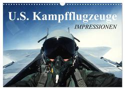U.S. Kampfflugzeuge. Impressionen (Wandkalender 2024 DIN A3 quer), CALVENDO Monatskalender von Stanzer,  Elisabeth