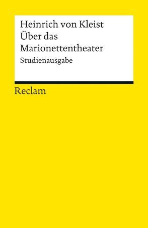 Über das Marionettentheater von Kapp,  Gabriele, Kleist,  Heinrich von