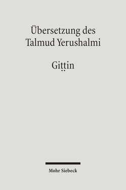 Übersetzung des Talmud Yerushalmi von Rebiger,  Bill
