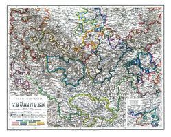Übersichts-Karte von Thüringen, 1864 von Dietrich,  G., Petters,  H., Ravenstein,  Ludwig