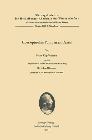 Über optisches Pumpen an Gasen von Kopfermann,  Hans
