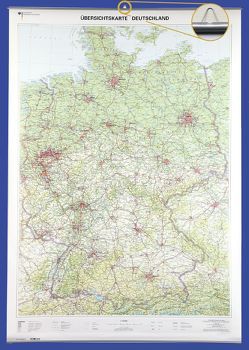 Übersichtskarte Deutschland 1 : 750 000 von BKG - Bundesamt für Kartographie und Geodäsie
