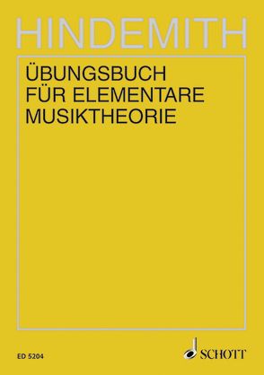 Übungsbuch für elementare Musiktheorie von Hindemith,  Paul