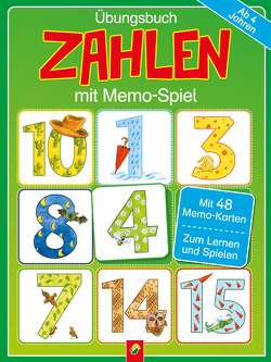 Übungsbuch Zahlen mit Memo-Spiel für Kinder ab 4 Jahren