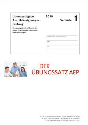 Der Übungssatz Ausbildereignungsprüfung – Variante 1 von Gress,  Bernhard, Semper,  Dr. Lothar