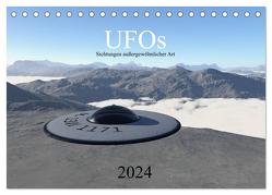 UFOs – Sichtungen außergewöhnlicher Art (Tischkalender 2024 DIN A5 quer), CALVENDO Monatskalender von und Michael Schilling,  Linda