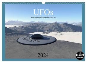 UFOs – Sichtungen außergewöhnlicher Art (Wandkalender 2024 DIN A3 quer), CALVENDO Monatskalender von Schilling,  Linda