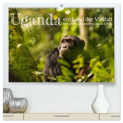 Uganda – ein Land der Vielfalt (hochwertiger Premium Wandkalender 2024 DIN A2 quer), Kunstdruck in Hochglanz von rsiemer,  rsiemer
