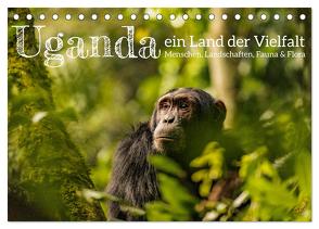 Uganda – ein Land der Vielfalt (Tischkalender 2024 DIN A5 quer), CALVENDO Monatskalender von rsiemer,  rsiemer