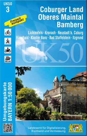 UK50-3 Coburger Land, Oberes Maintal, Bamberg von Landesamt für Digitalisierung,  Breitband und Vermessung,  Bayern