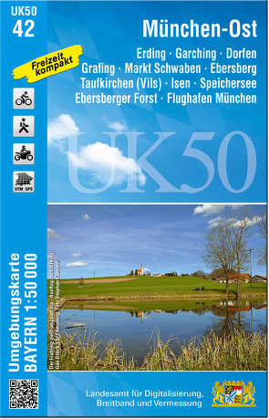 UK50-42 München-Ost, Dorfen, Ebersberg, Erding von Landesamt für Digitalisierung,  Breitband und Vermessung,  Bayern