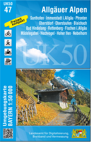 UK50-47 Allgäuer Alpen von Landesamt für Digitalisierung,  Breitband und Vermessung,  Bayern
