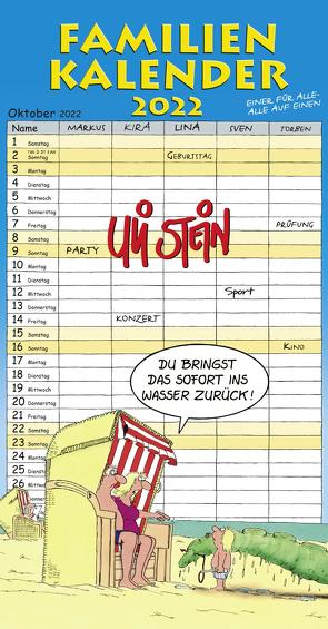 Uli Stein – Familienkalender 2022: Familienplaner mit 5 Spalten von Stein,  Uli
